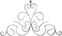 Ornament superior 11-011/1 Inaltime (mm):670 Latime (mm):1140 Sectiune (mm):16x8